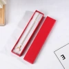 Red jewelry box with gilded printed logo, customizable ring box, watch, earrings, bracelet, jewelry and accessory packaging box details Picture